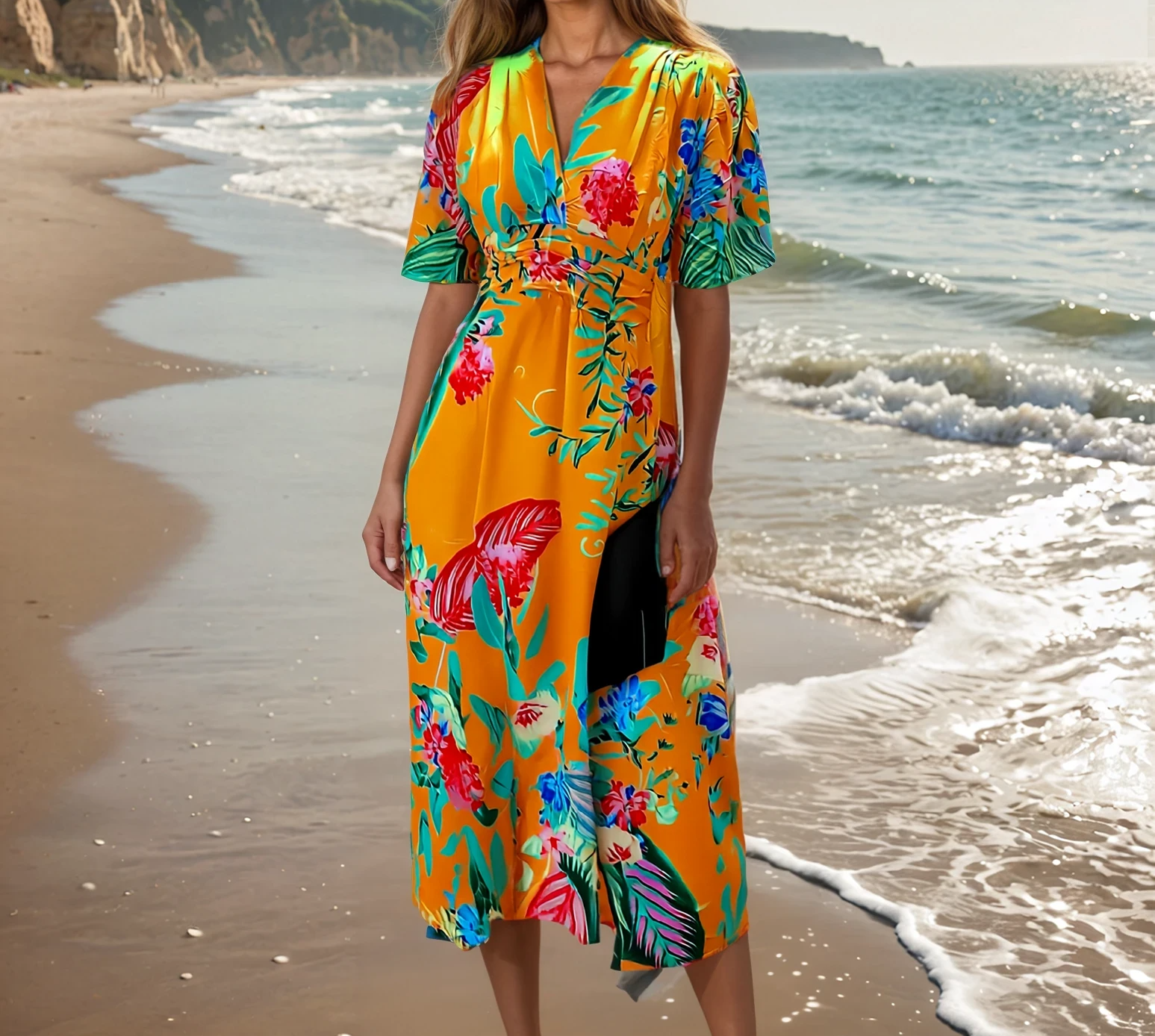 🍊 robe tropica orange 🍊 robe tropica orange