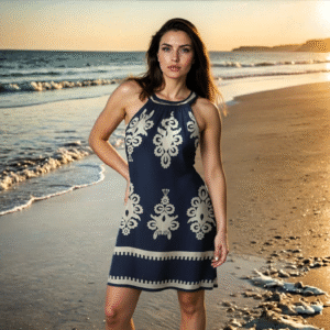 robe courte viscose taille unique lagon secret